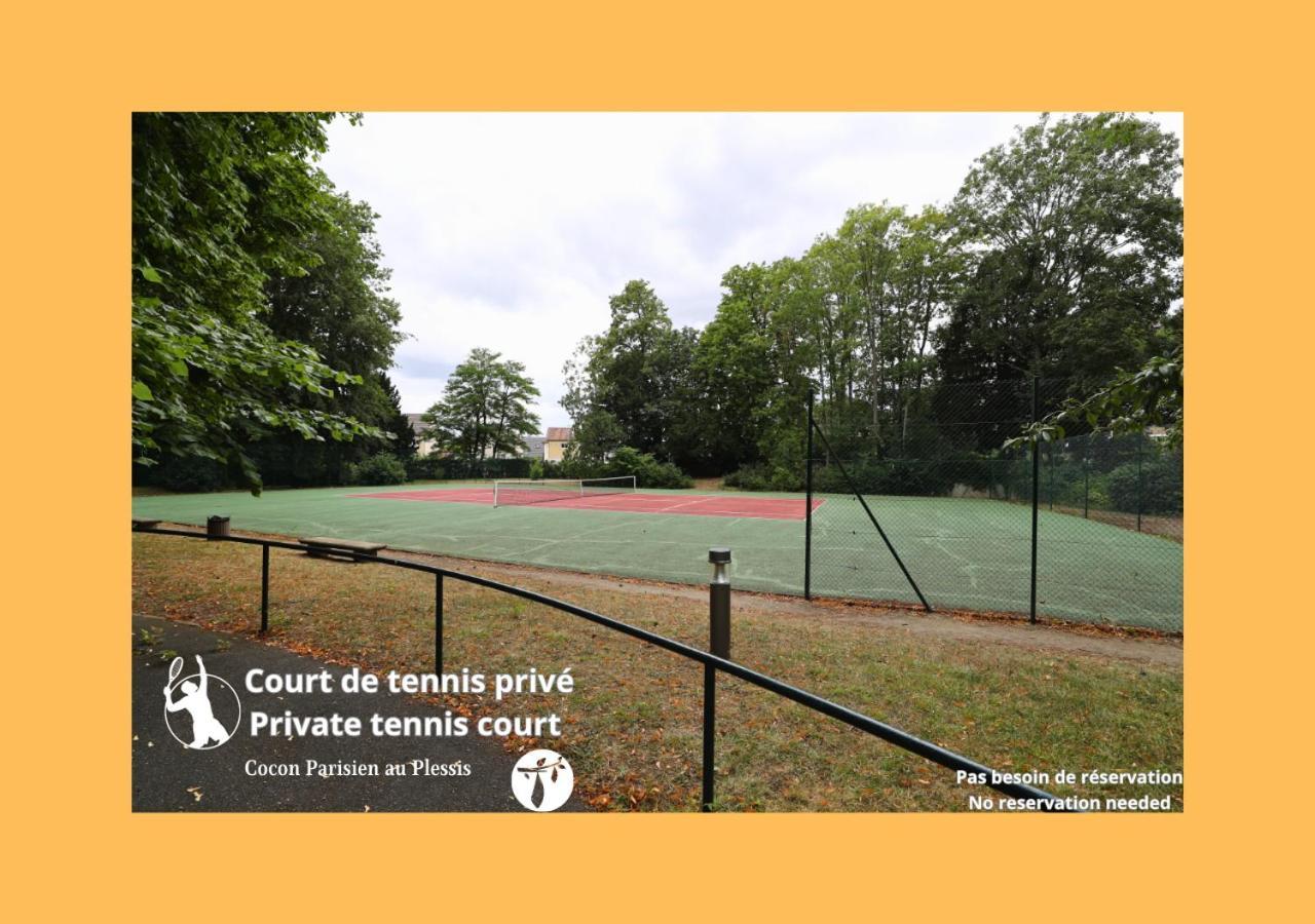 Apartmán Cocon Parisien Au Plessis - Court De Tennis Prive Le Plessis-Bouchard Exteriér fotografie